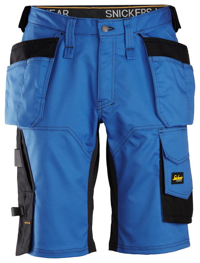 Snickers True Blue AllroundWork, Stretch Loose Fit Work Shorts Holster Pockets (6151) - Dynamite Hardware