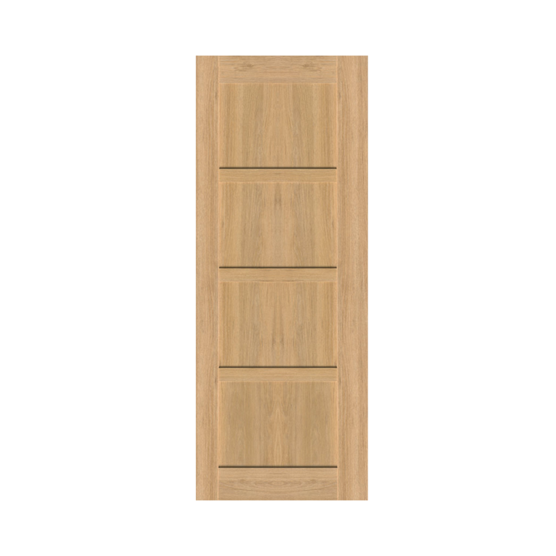 SEADEC Augusta Natural Oak 4 Panel Shaker Panelled Door Oak (44MM) - DOOR Dynamite Hardware