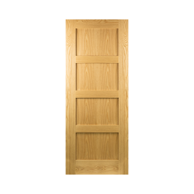 SEADEC Augusta Oak 4 Panel Shaker Panelled Door Oak (44MM) - DOOR Dynamite Hardware