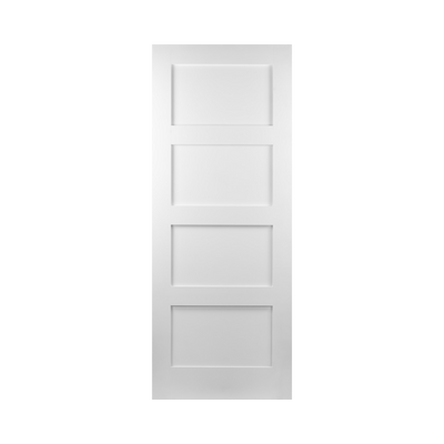 SEADEC Augusta White 4 Panel Shaker Panelled Door White Primed (42MM) - DOOR Dynamite Hardware