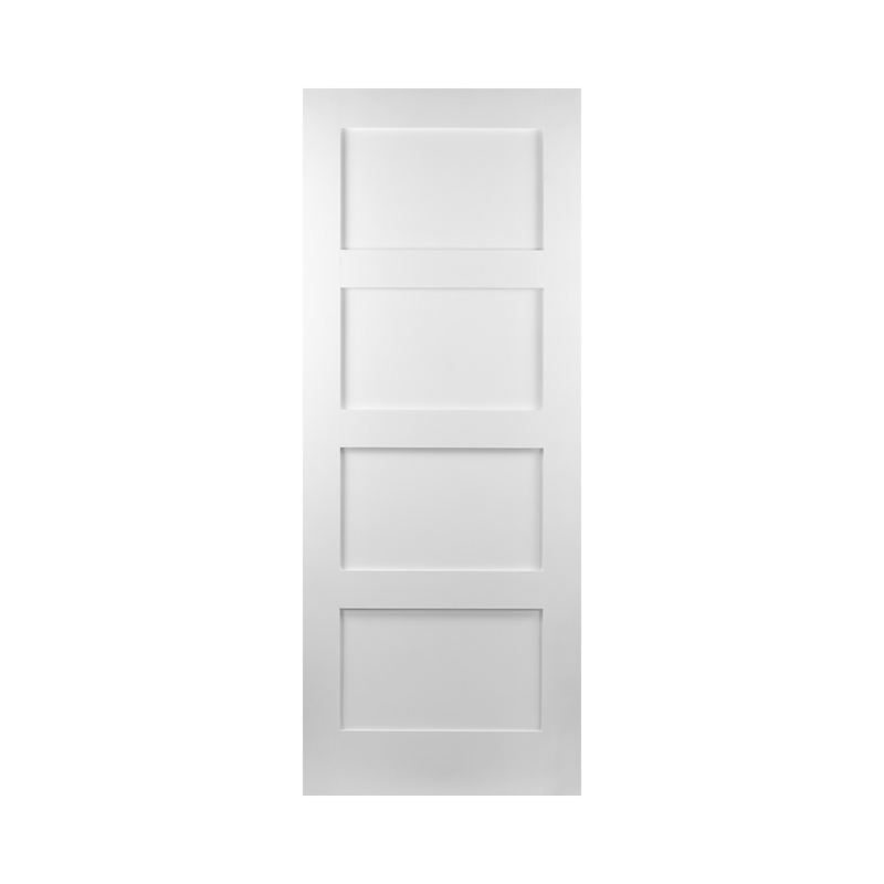 SEADEC Augusta White 4 Panel Shaker Panelled Door White Primed (42MM) - DOOR Dynamite Hardware