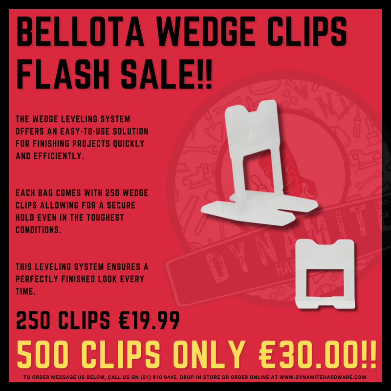 BELLOTA TRADE WEDGE CLIPS BAG OF 250 CLIPS - Dynamite Hardware