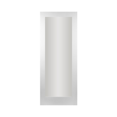 SEADEC Cheshire White 1 Panel Shaker Clear Glass White Primed (42MM) - DOOR Dynamite Hardware