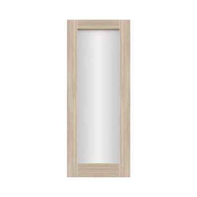 SEADEC Cheshire Alpine Oak 1 Panel Shaker Frosted Glass Door (44MM) - DOOR Dynamite Hardware