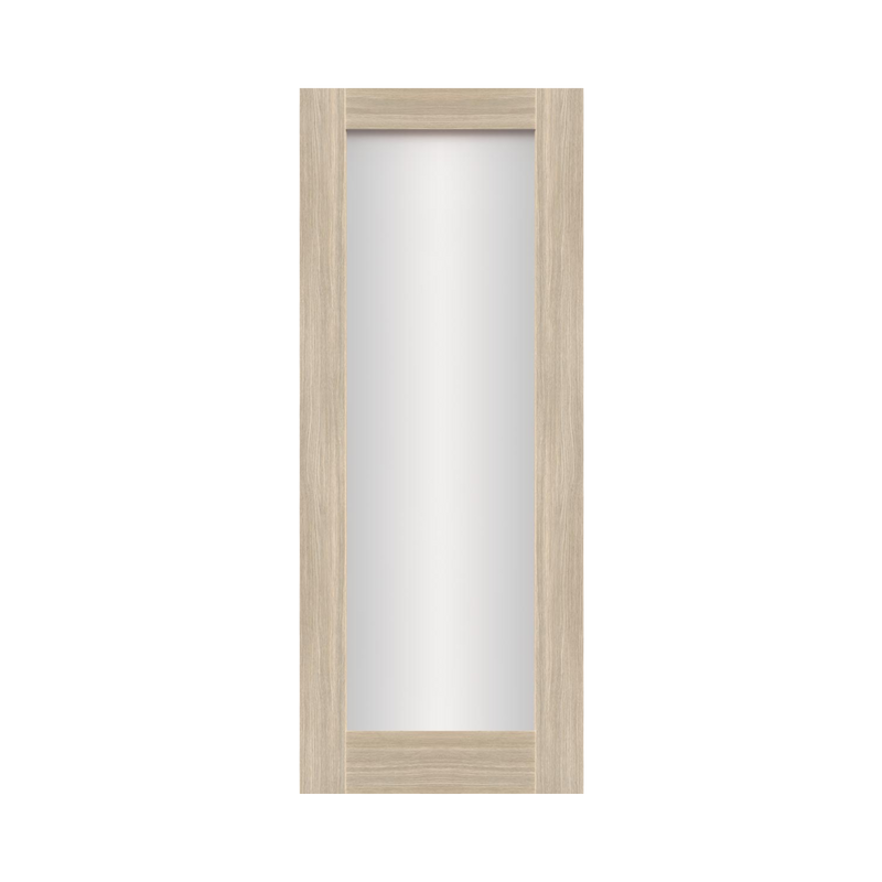 SEADEC Cheshire Alpine Oak 1 Panel Shaker Frosted Glass Door (44MM) - DOOR Dynamite Hardware