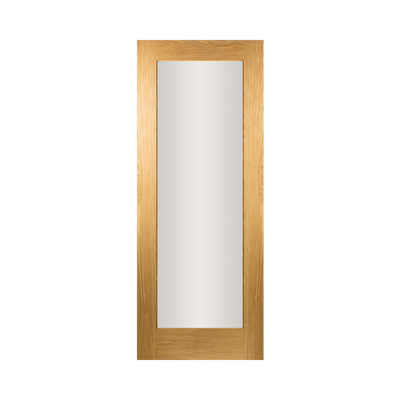 SEADEC Cheshire Oak 1 Panel Shaker Frosted Glass Seadec Oak Door (44MM) - DOOR Dynamite Hardware