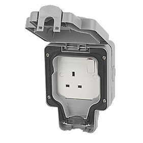 Sasta 1 Gang 13 Amp Switched Outdoor Socket (IP66) - Electrical Dynamite Hardware