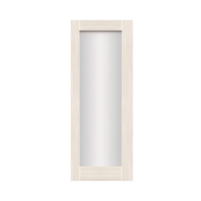 SEADEC Cheshire Arctic Oak 1 Panel Shaker Frosted Glass Door (44MM) - DOOR Dynamite Hardware