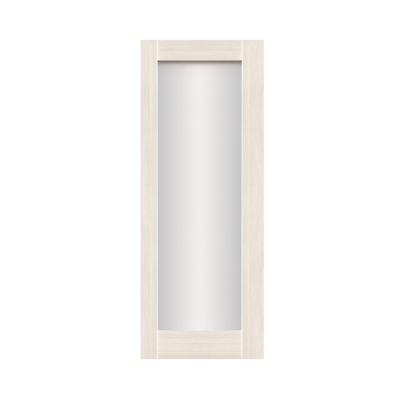 SEADEC Cheshire Arctic Oak 1 Panel Shaker Frosted Glass Door (44MM) - DOOR Dynamite Hardware