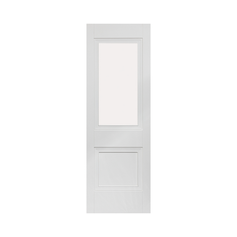 SEADEC Darwin White 1 Panel & 1 Glass Frosted Printed White Primed (42mm) - DOOR Dynamite Hardware