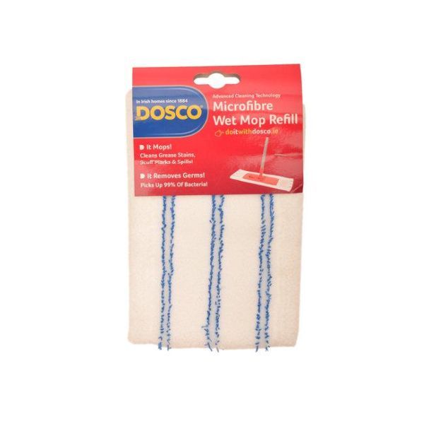 Dosco Flat Microfibre Mop Refill-Wet