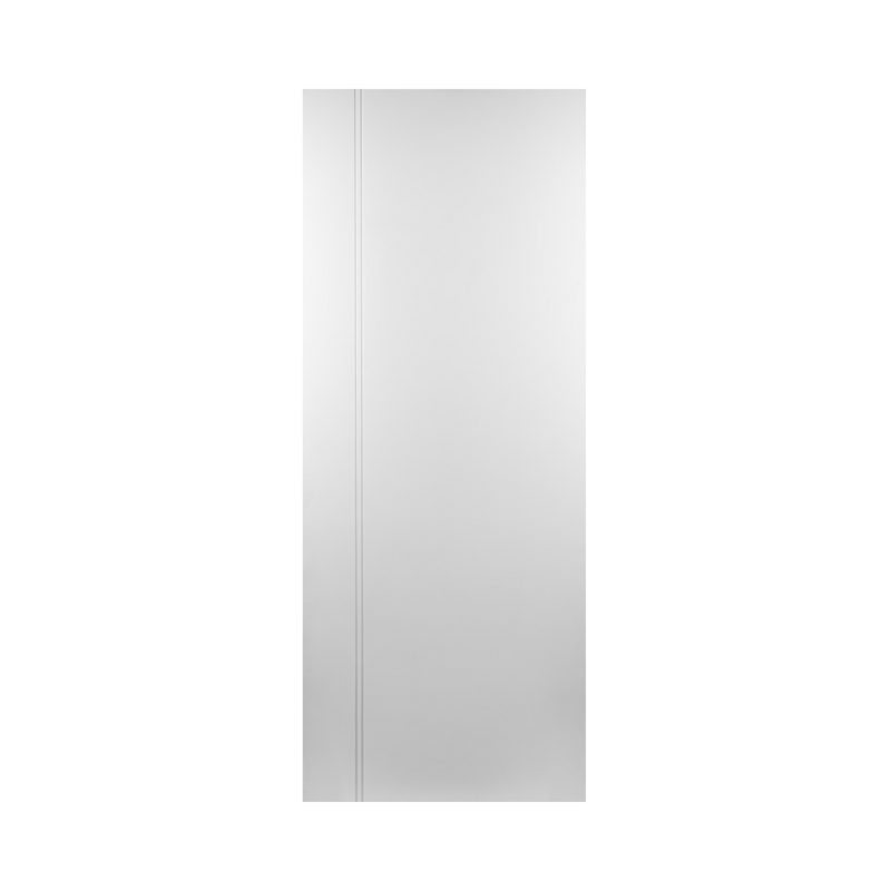 SEADEC Idaho White 2 Vertical Lines White Primed Design (44MM) - DOOR Dynamite Hardware