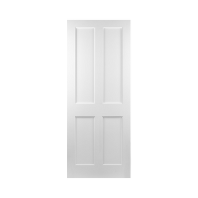 SEADEC Kingscourt 4 Panel Panelled Door White Primed (42MM) - DOOR Dynamite Hardware