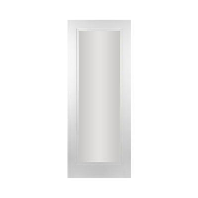 SEADEC Madison White 1 Panel Shaker Stepped Pre-Glazed (42MM) - DOOR Dynamite Hardware