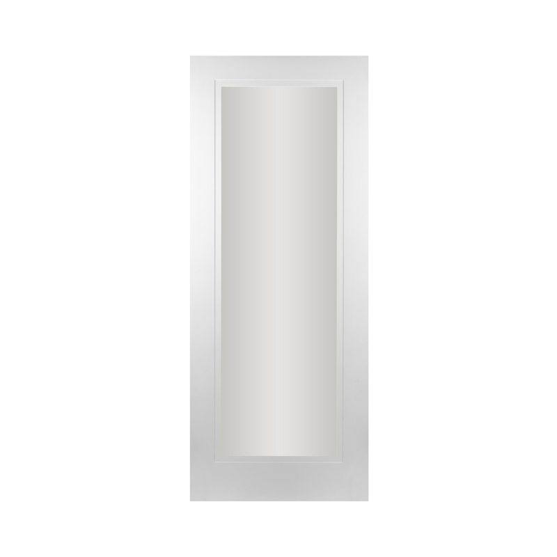 SEADEC Madison White 1 Panel Shaker Stepped Pre-Glazed (42MM) - DOOR Dynamite Hardware