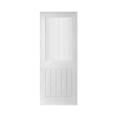 SEADEC Nevada White Frosted Printed Glass White Primed (42MM) - DOOR Dynamite Hardware