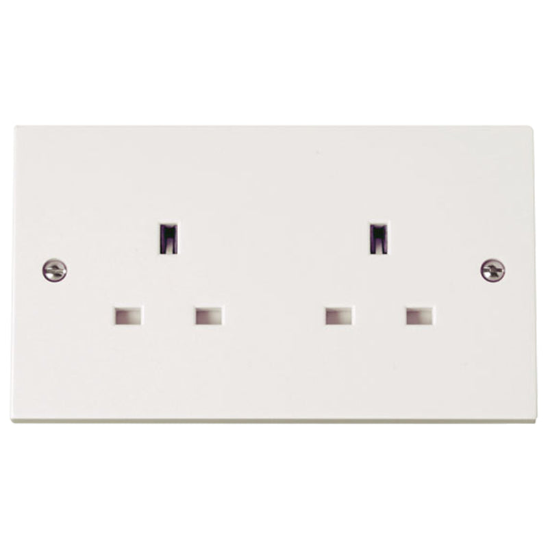 Sasta 2 Gang 13 Amp Socket - Electrical Dynamite Hardware