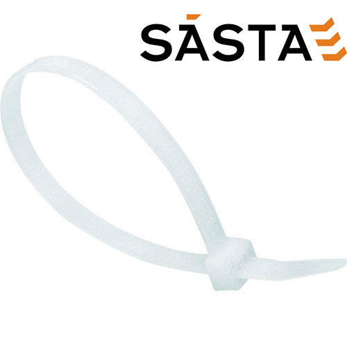 Sasta 3.6 X 150mm White Cable Ties (pk 100) - Cable Ties Dynamite Hardware