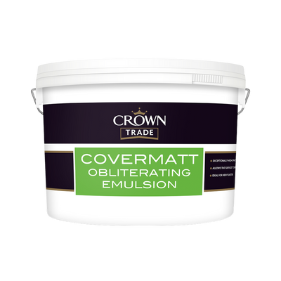 CROWN TRADE COVERMATT WHITE 10LT - PAINT Dynamite Hardware