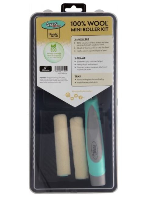 100% Wool Mini Roller Kit (2 x Rollers, Tray & Frame) (blonde series) - Dynamite Hardware